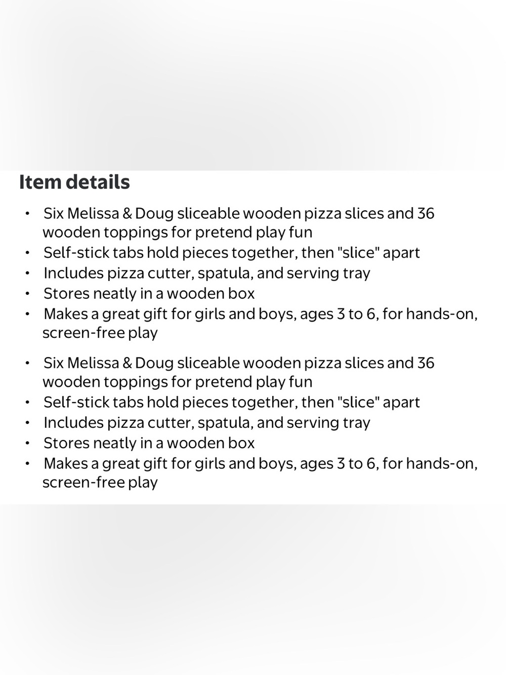 Melissa & Doug Wooden Pizza Play Set - Green and Red NEW!! - Picture 4 of 4